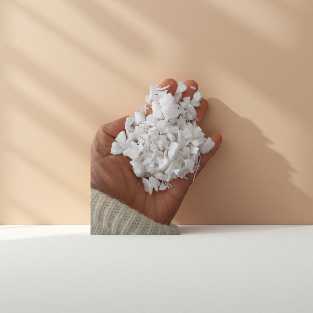 White flaky granular hand cleansing and exfoliating granules details Picture