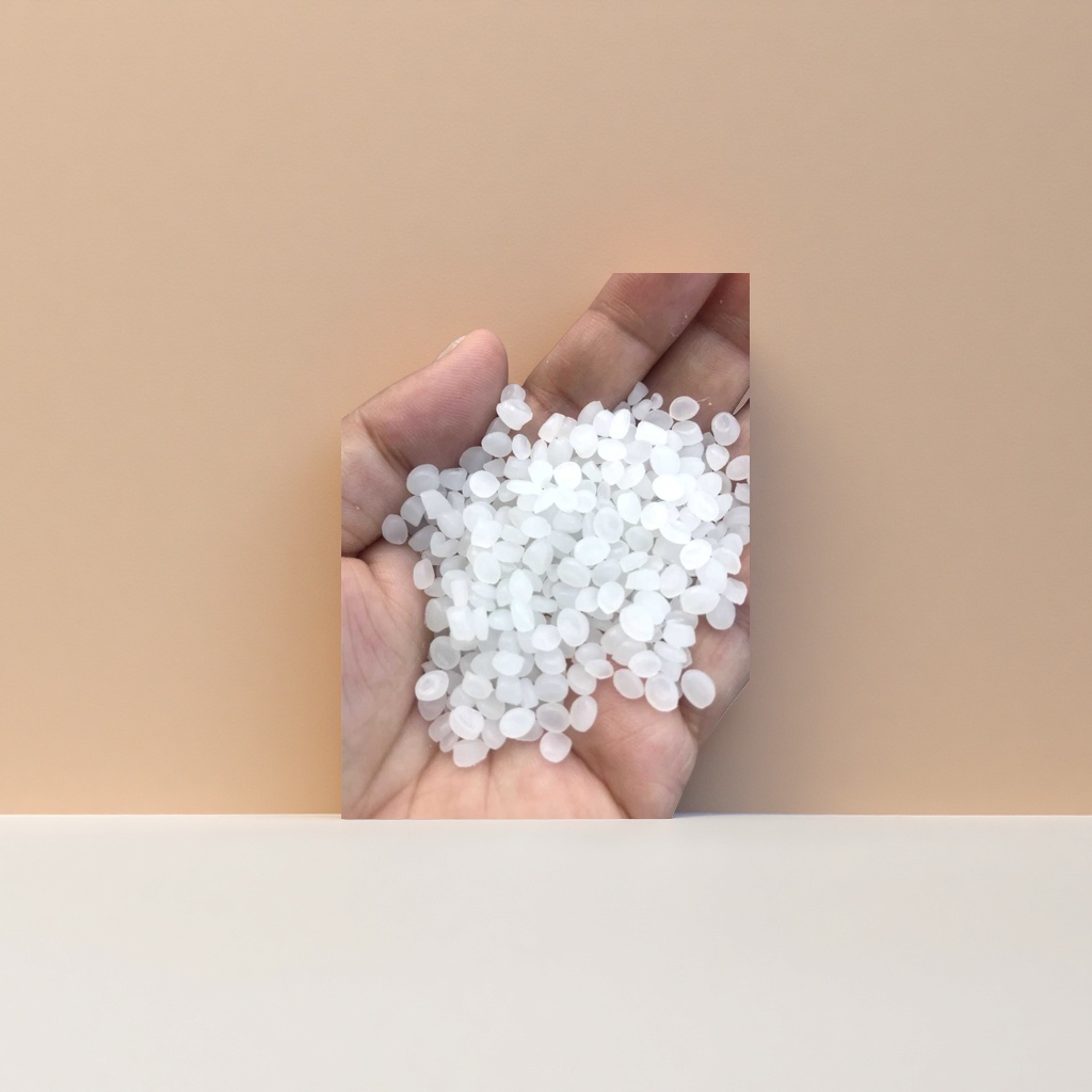 White granular plastic particles, industrial-grade PP polypropylene raw material, 25kg bags details Picture