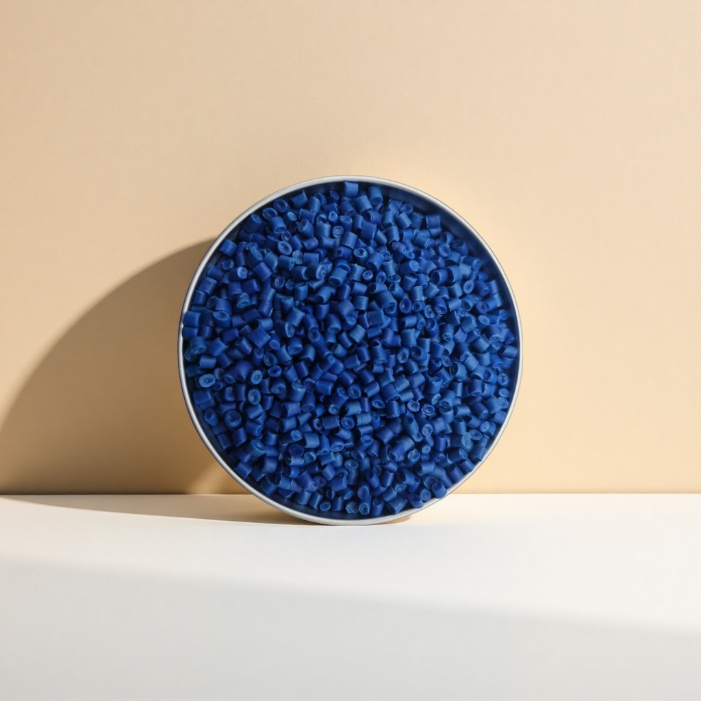 Blue plastic particles, industrial-grade PP polypropylene raw materials, 2-5mm particle size, general-purpose type Application Scenario