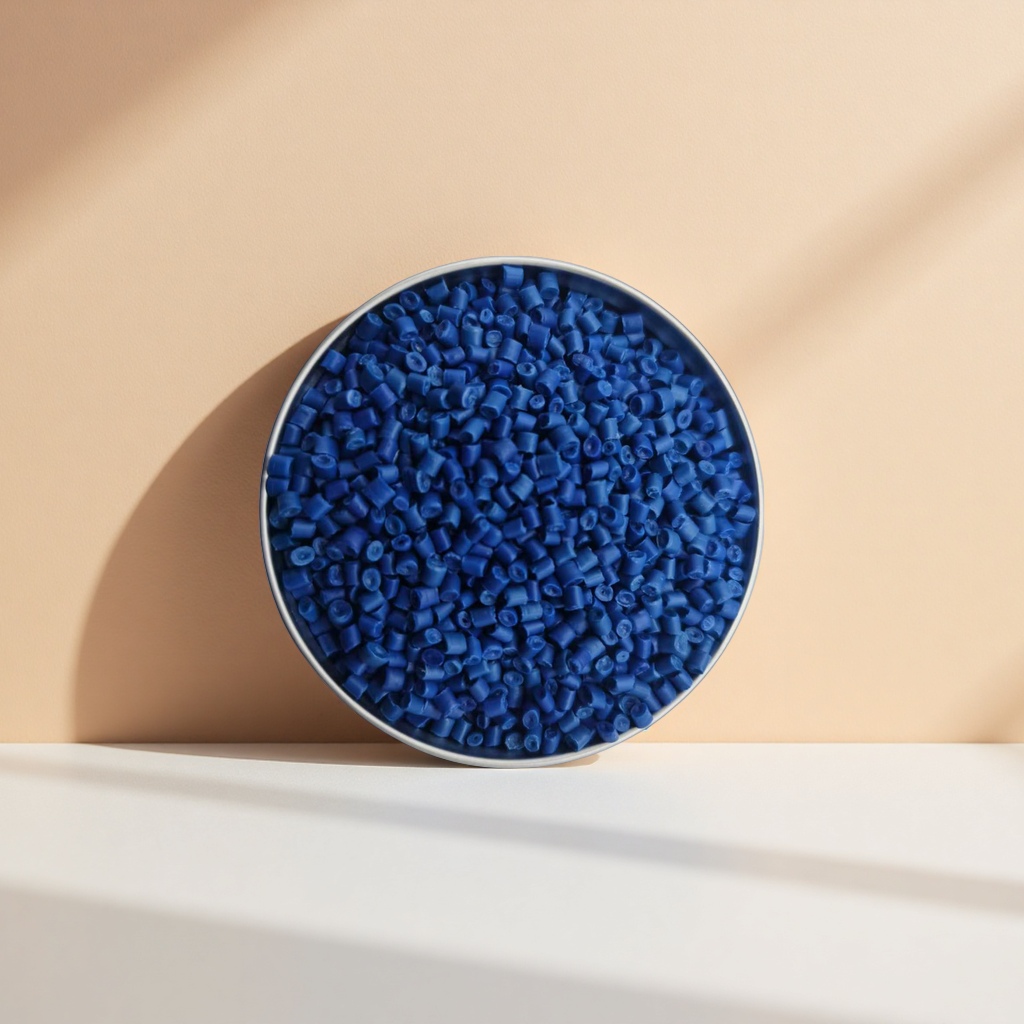 Blue plastic particles, industrial-grade PP polypropylene raw materials, 2-5mm particle size, general-purpose type Specification image