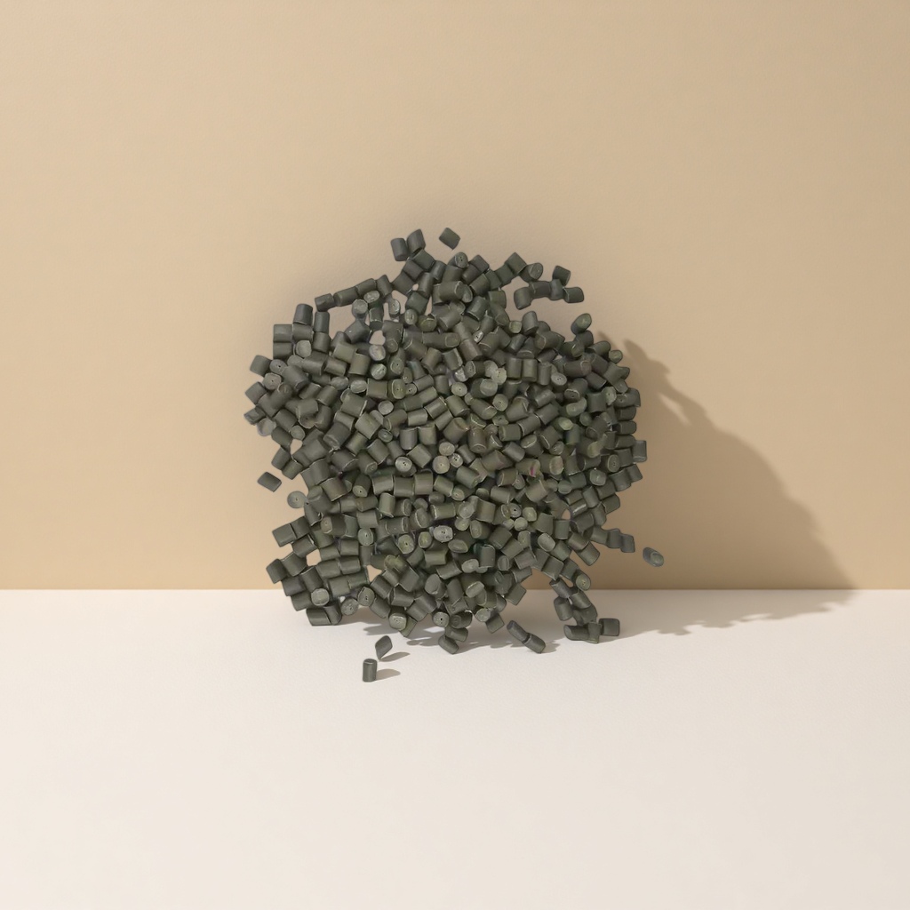 Grey granular plastic particles, industrial-grade PP polypropylene raw material, 25kg per bag Specification image