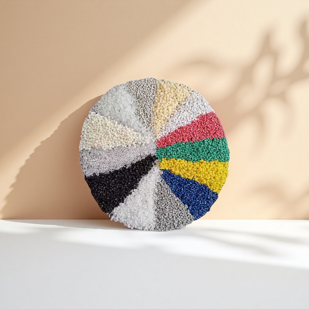 The industrial-grade PPPE and ABS raw materials of colored granular plastic particles have uniform particles and rich colors Specification image