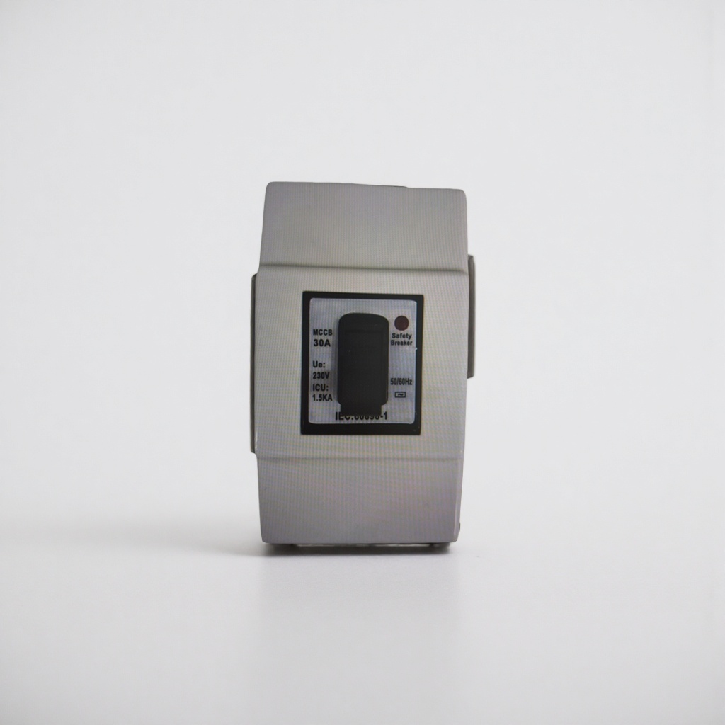 Household 2P 40A silver-gray leakage circuit breaker for overload and short-circuit protection details Picture