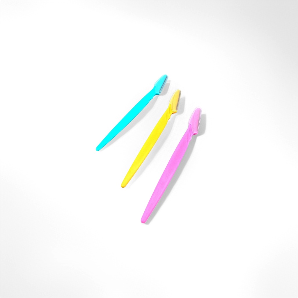 Colorful eyebrow trimmer, fine double-edged portable eyebrow trimmer details Picture