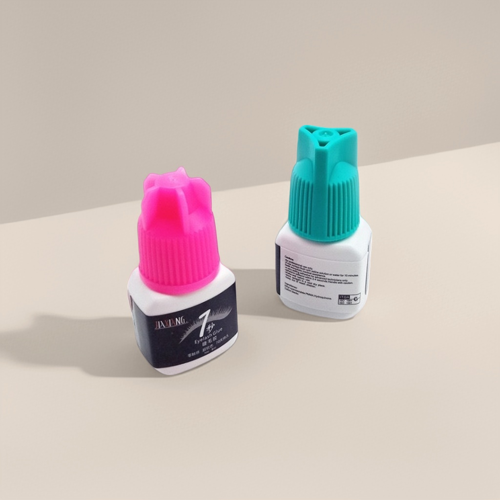 Pink and cyan bottle cap jelly glue, transparent and washable, children's safe handmade glue Specification image