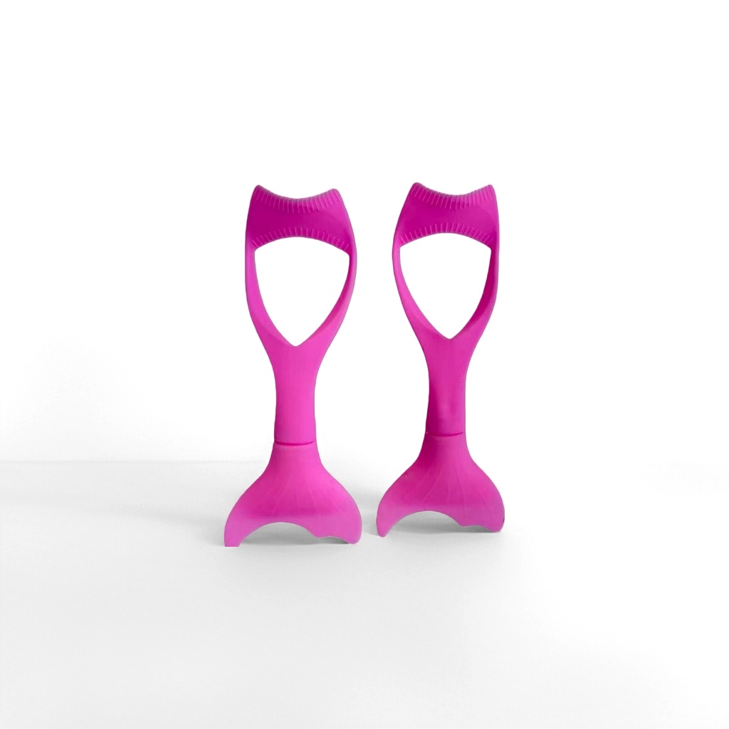 Pink fishtail styling eyelash comb and convenient curling and shaping eyelash brush details Picture