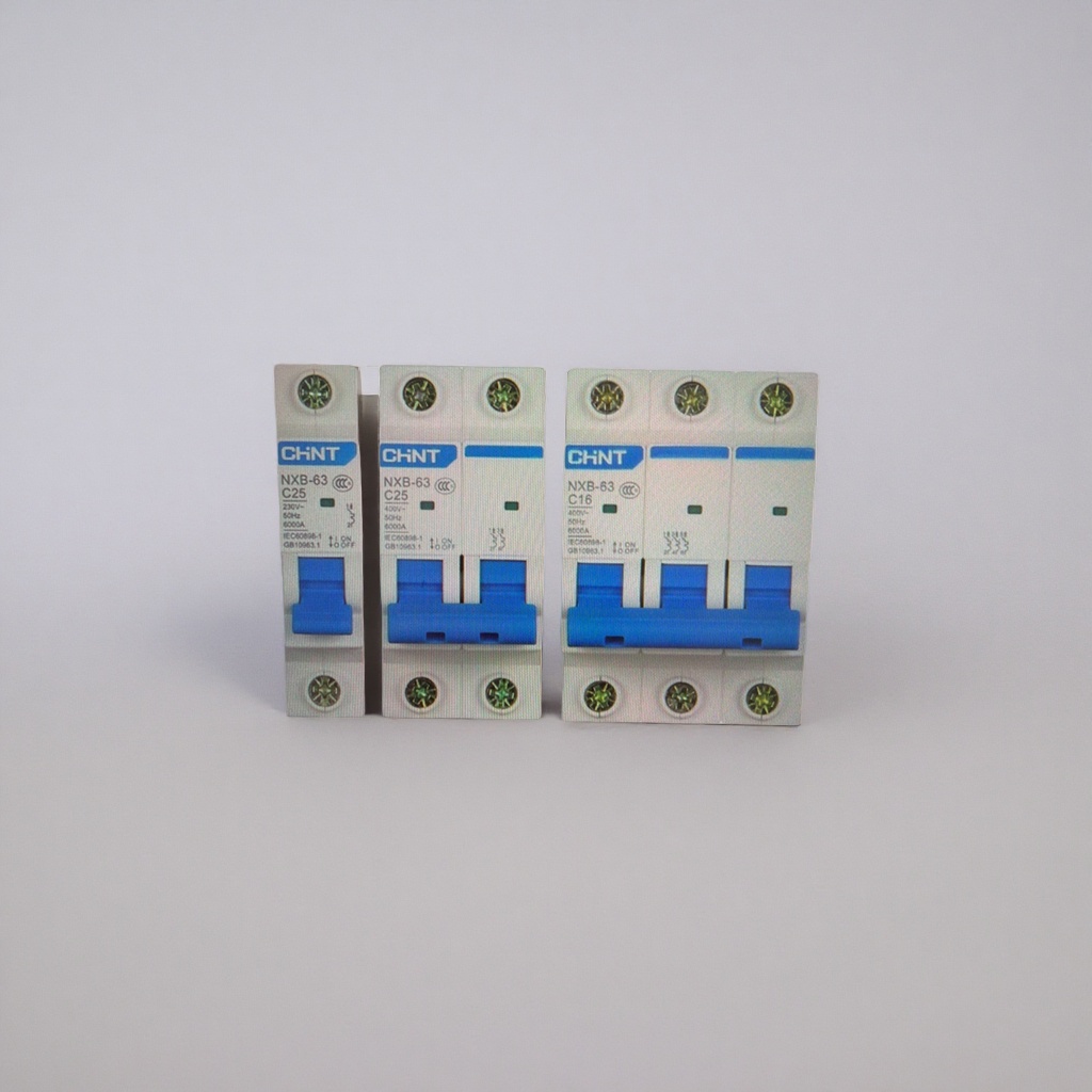 Blue plastic housing circuit breaker, household overload and short-circuit protection air switch Specification image