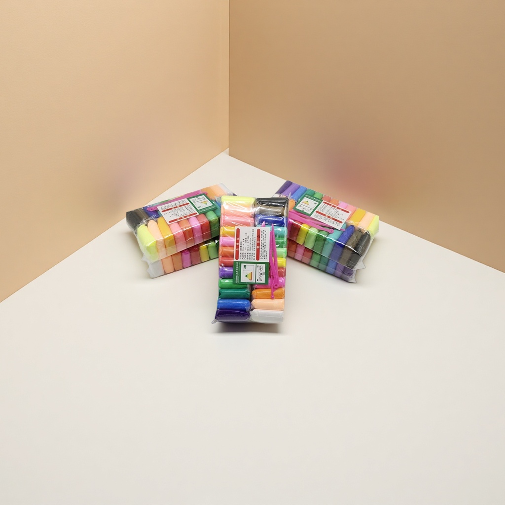 Colorful plasticine set, 24-color, large-capacity, specially designed for kindergarten art classes, flexible and easy to shape Application Scenario