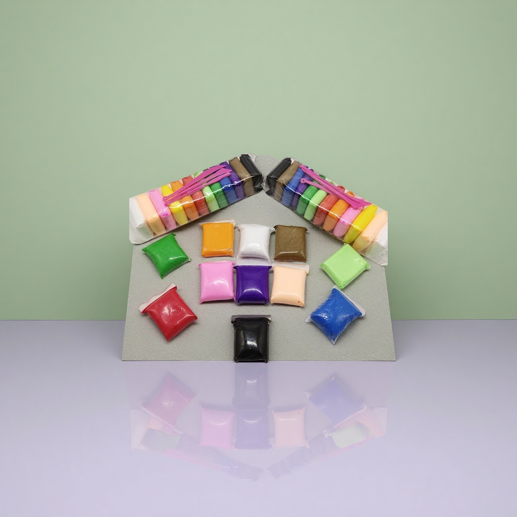 Colorful plasticine food-grade raw material children's handmade creative shaping set Application Scenario