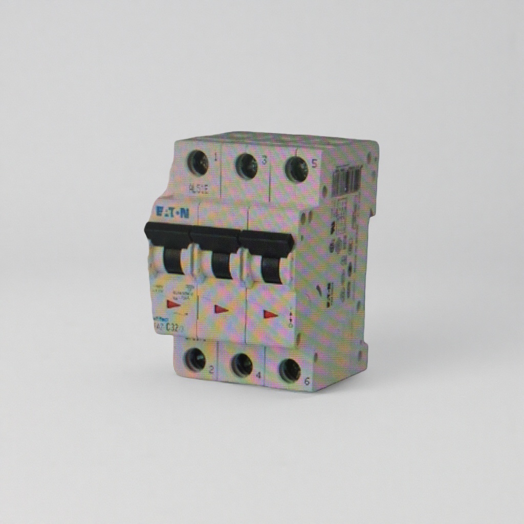 White miniature circuit breaker 2P D16A for overload and short circuit protection, specially designed for household distribution boxes Application Scenario