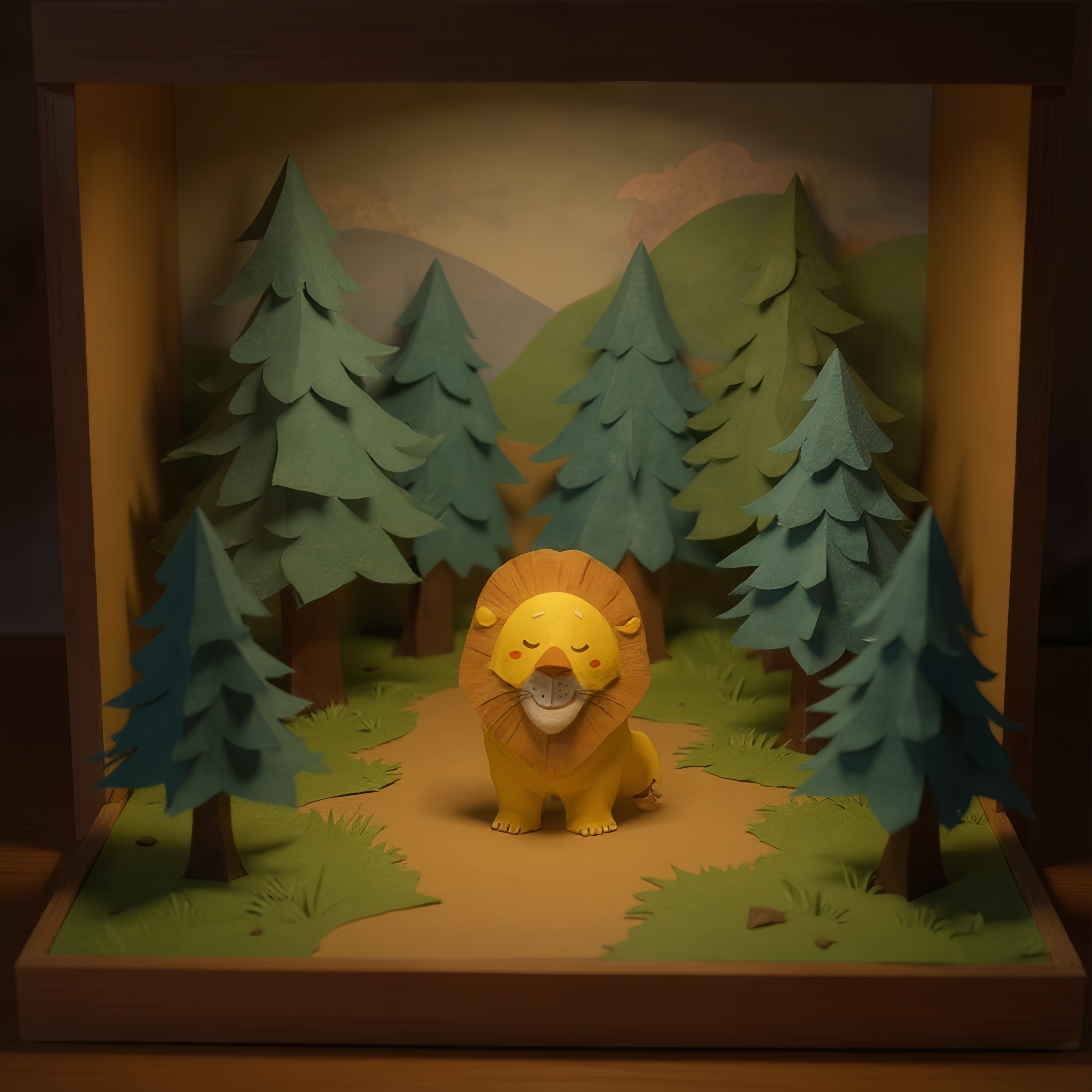 A colorful puzzle box with illustrations of African savanna animals Specification image
