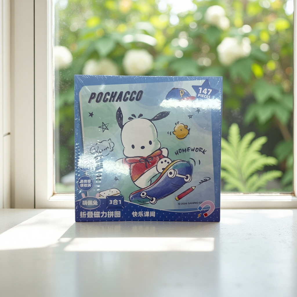 A creative and stress-relieving tabletop game featuring a blue packaging box jigsaw puzzle for children Specification image