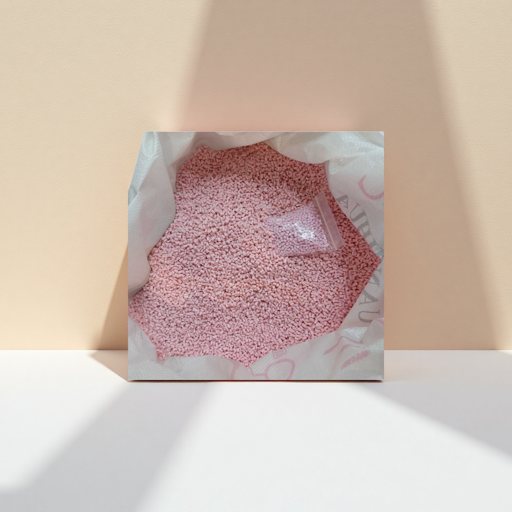 Pink granular plastic particle industrial-grade PPPE raw material general-purpose injection molding filler Application Scenario