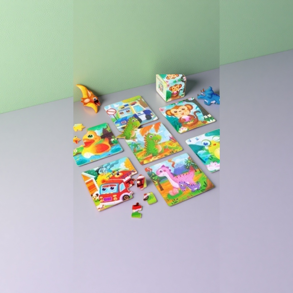 彩色拼图玩具大颗粒宝宝抓握训练婴幼儿手眼协调 details Picture