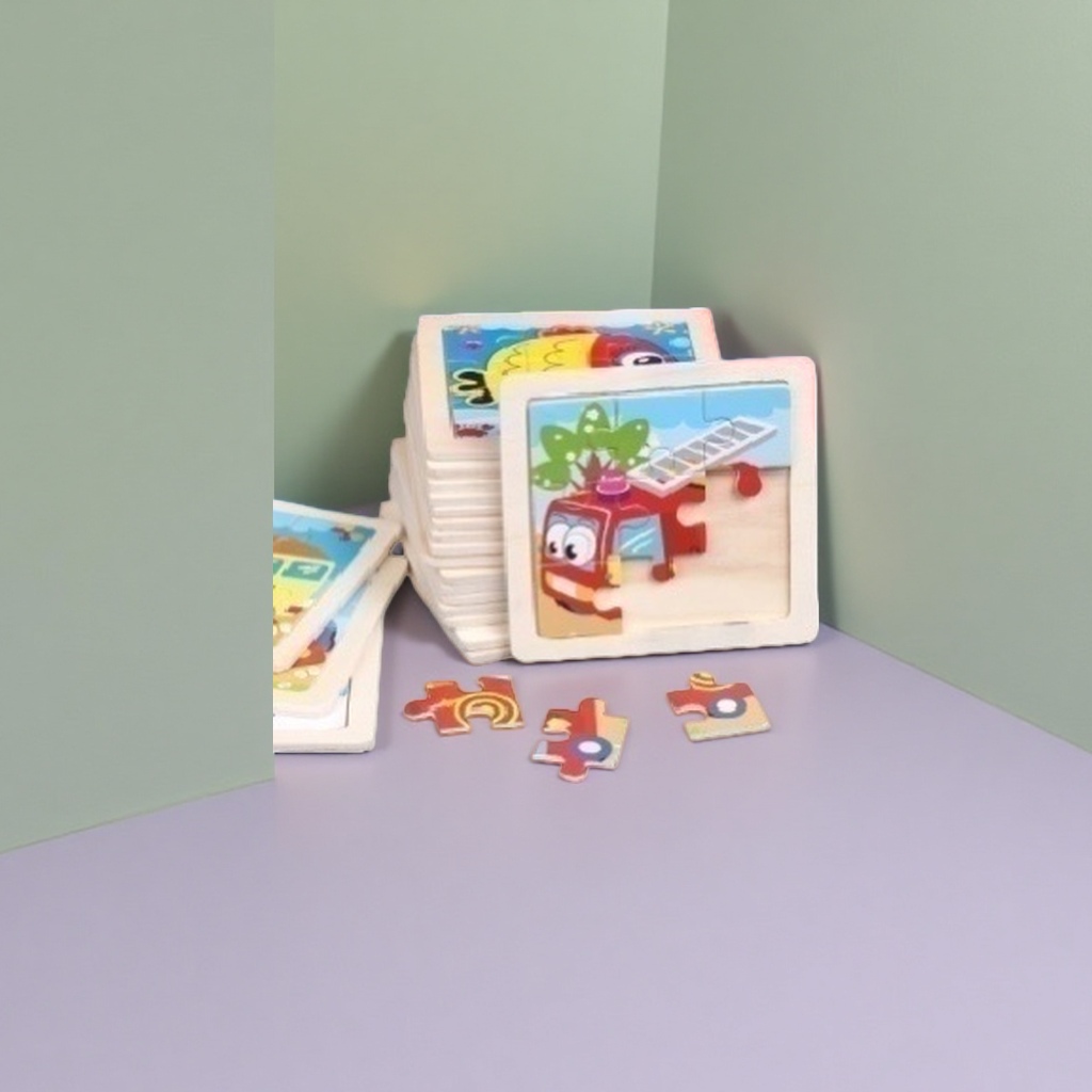 Colorful jigsaw puzzle toy family parent-child interactive game set, thick cardboard with rounded corners, safe and tear-resistant Specification image
