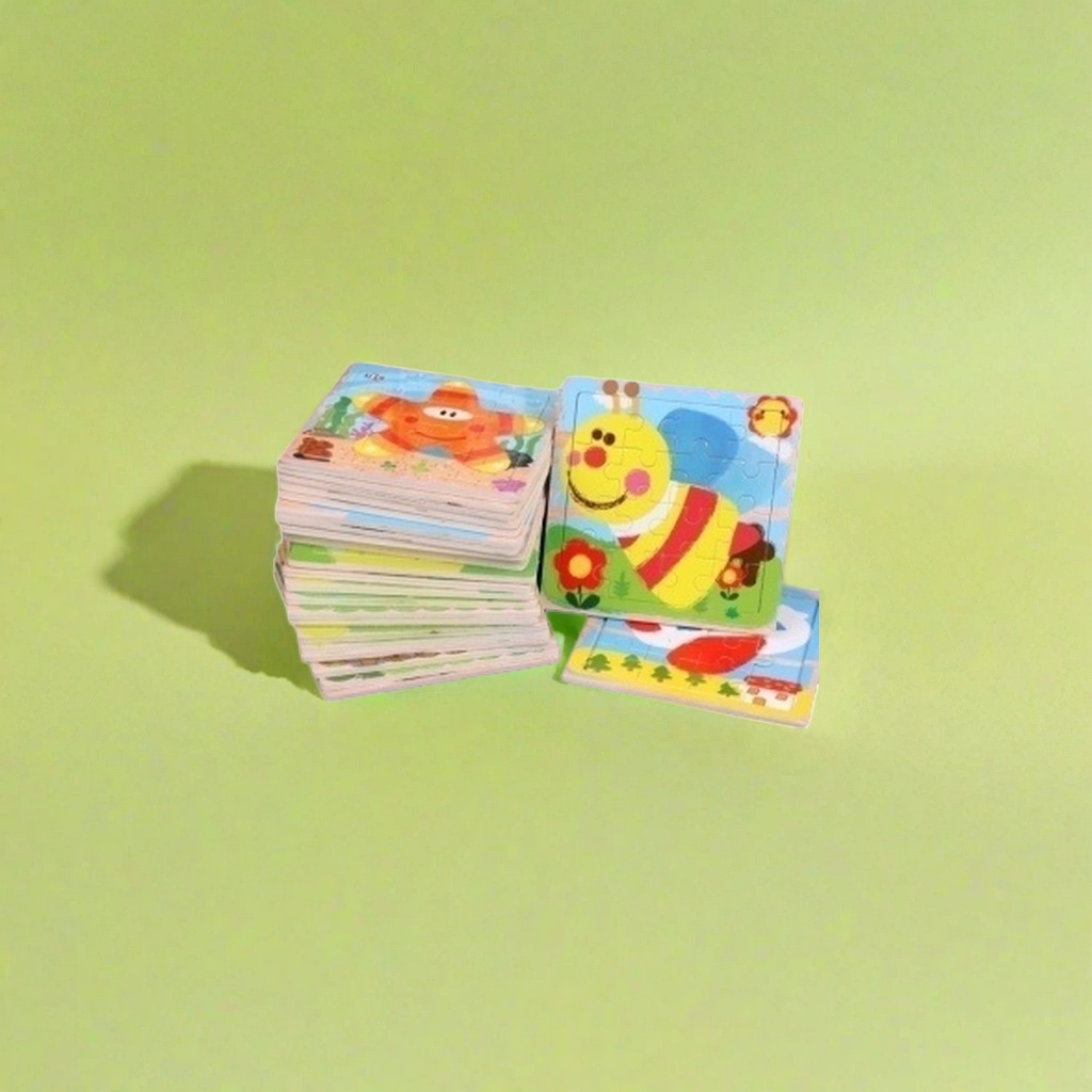 Colorful children's jigsaw puzzle toys for early education and enlightenment, made of wood, safe and non-toxic details Picture