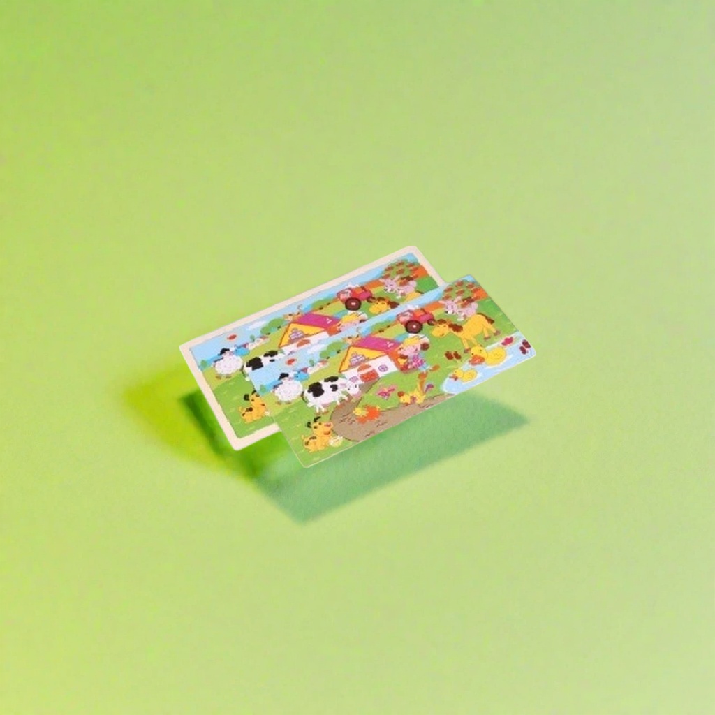 Colorful jigsaw puzzle board farm scene educational children's toys for early education Specification image