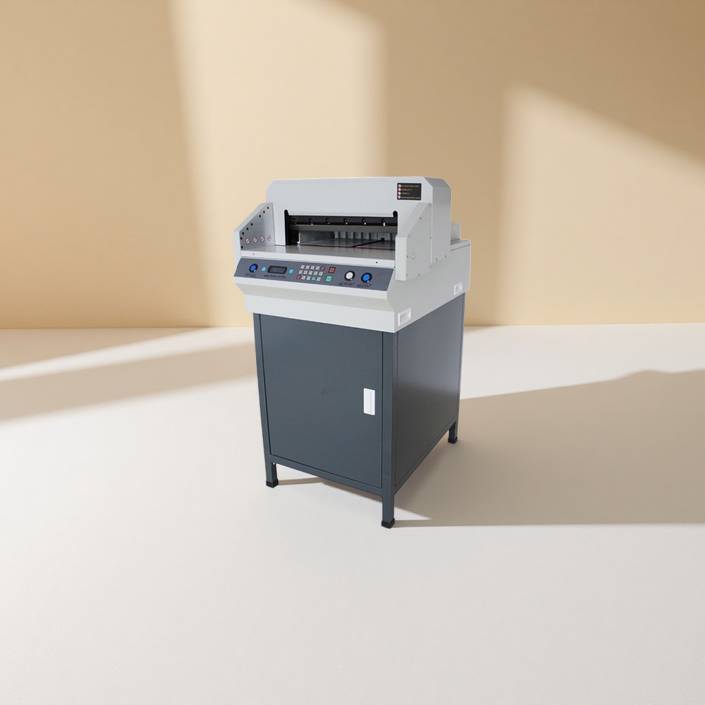 White paper cutter, manual office paper cutter, A4 paper dedicated paper cutter, desktop practical tool details Picture
