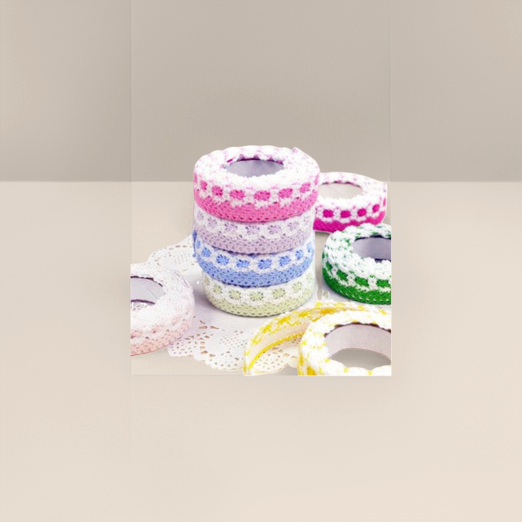 Colorful crocheted roll-shaped decorative items, handmade woolen DIY home ornaments Specification image