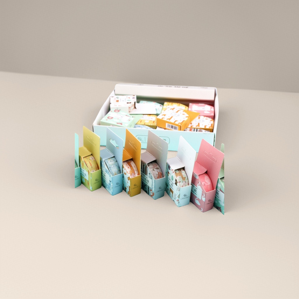彩色卡通胶带卷+产品图