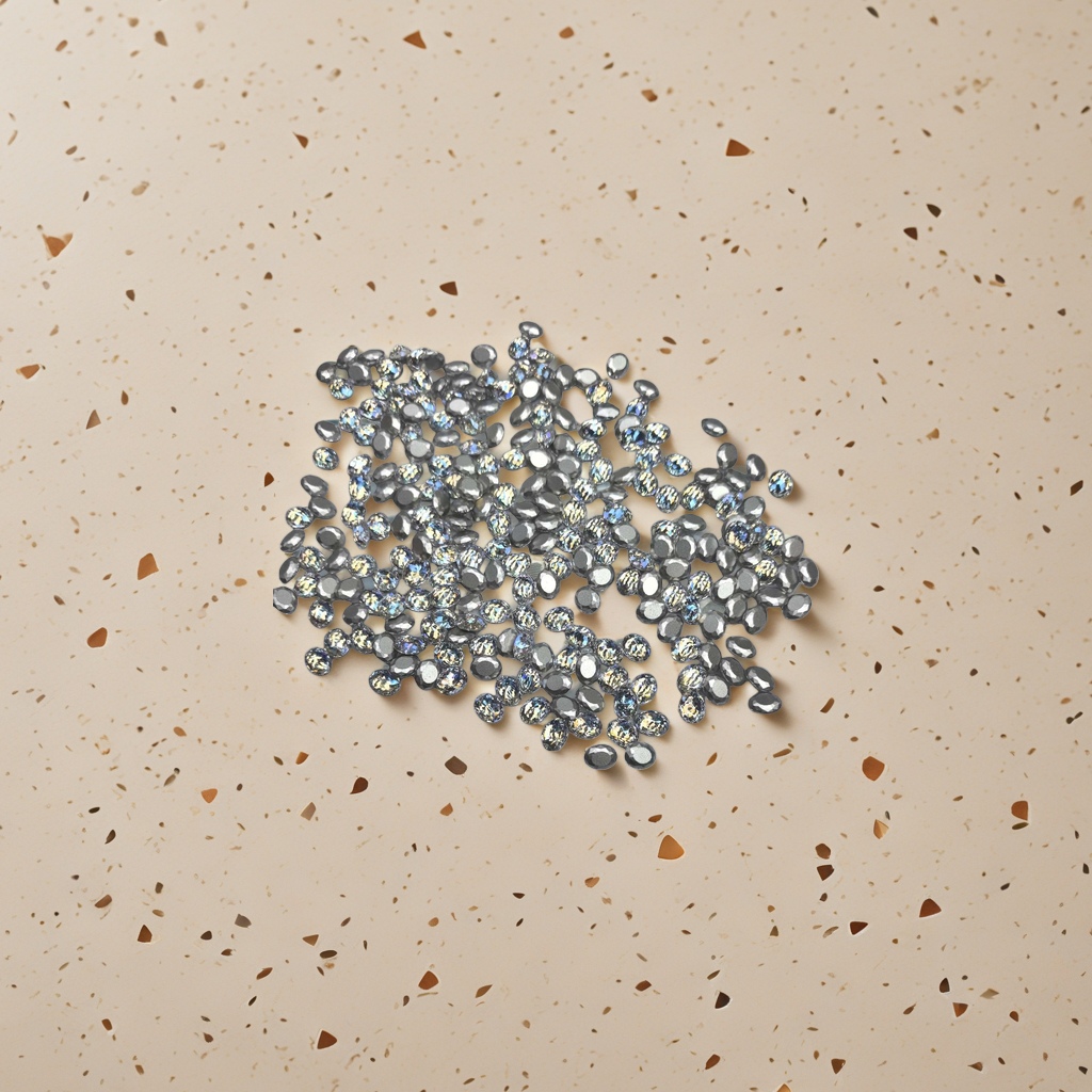 Silver sequined diamond decorative items, shiny and fashionable accessories, multi-purpose DIY handcrafted materials Specification image
