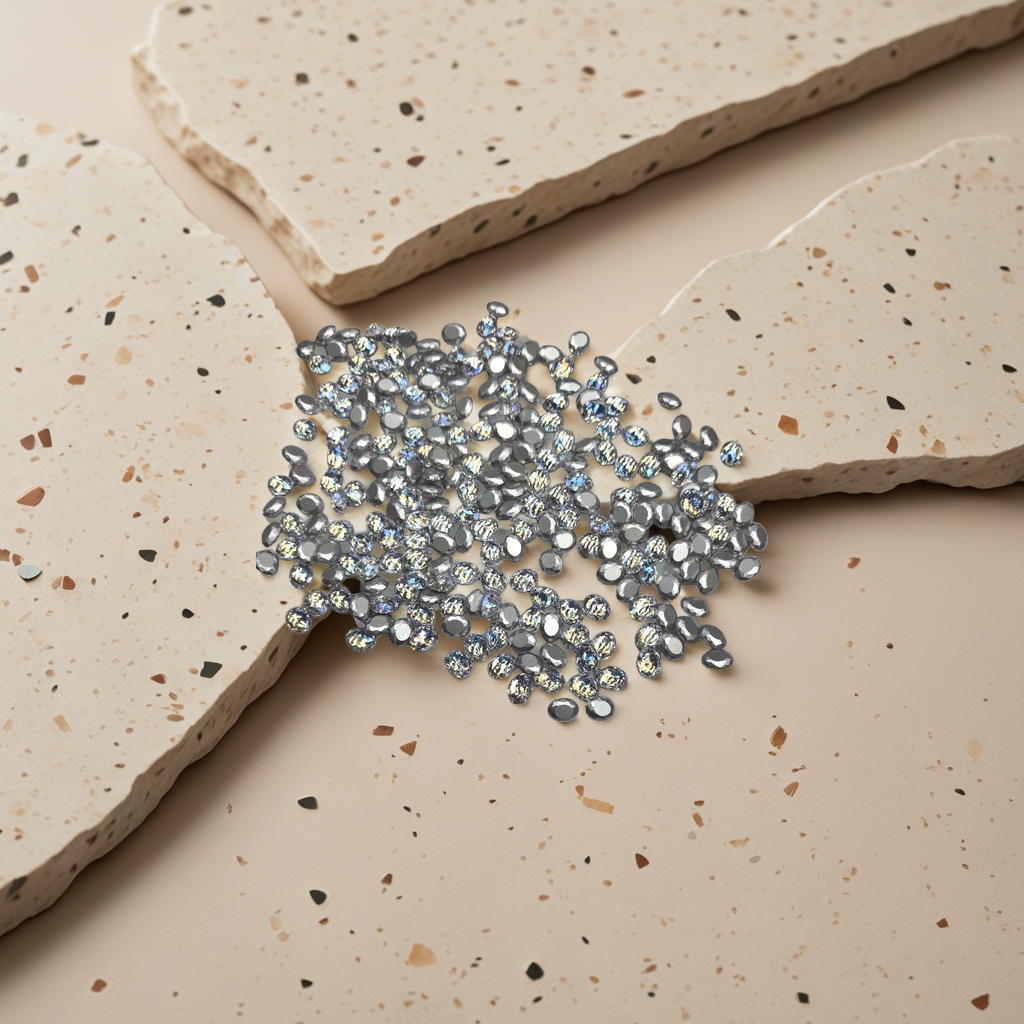 Silver sequined diamond decorative items, shiny and fashionable accessories, multi-purpose DIY handcrafted materials Application Scenario