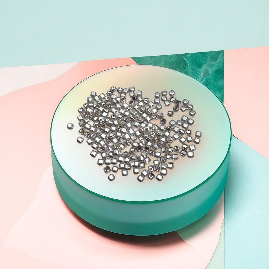 Silver square rhinestone jewelry accessories, DIY decorative materials Specification image