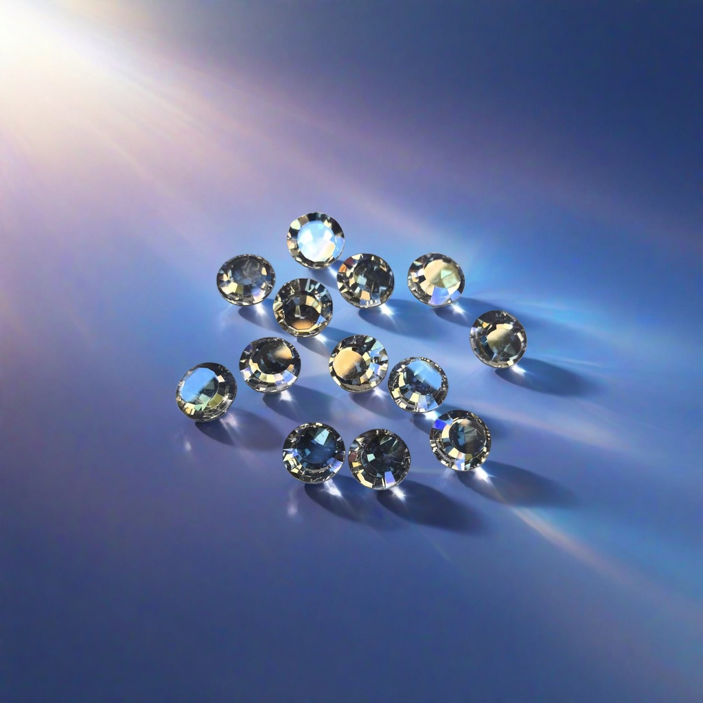 Silver rhinestone decorative stickers, DIY jewelry accessories, shining embellishment materials Application Scenario