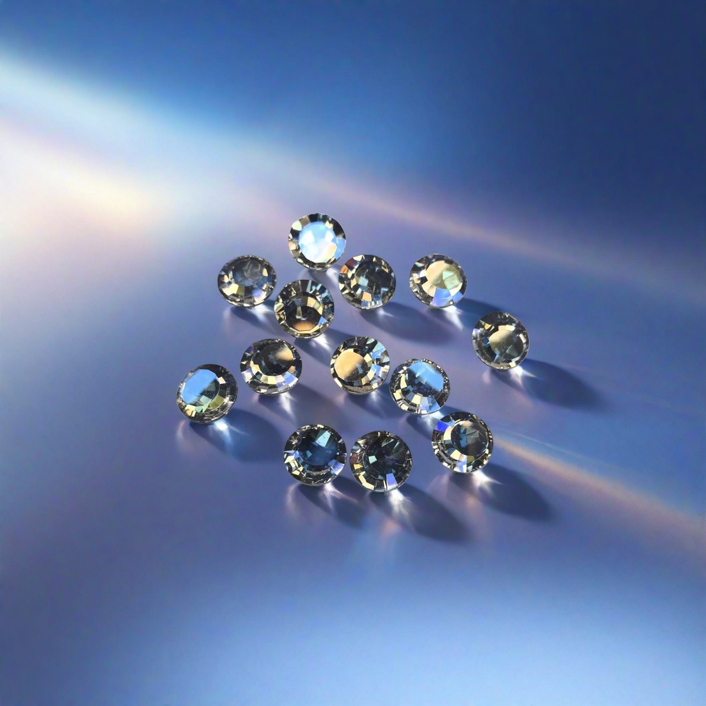 Silver rhinestone decorative stickers, DIY jewelry accessories, shining embellishment materials details Picture