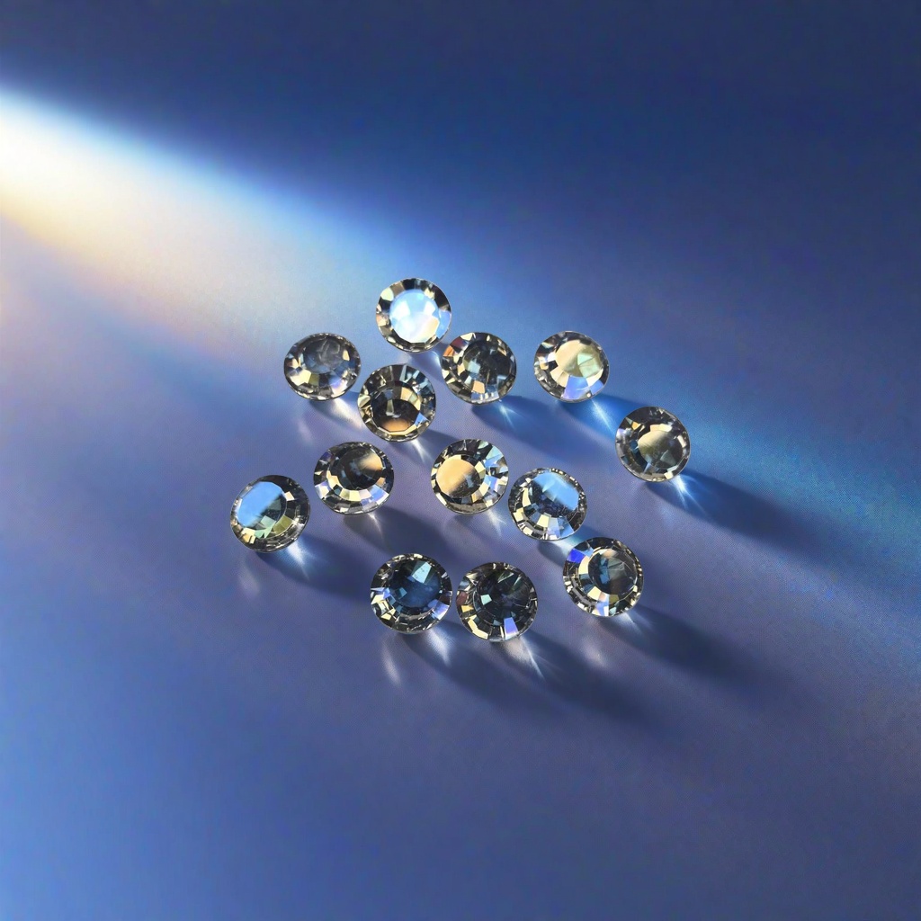 Silver rhinestone decorative stickers, DIY jewelry accessories, shining embellishment materials Specification image