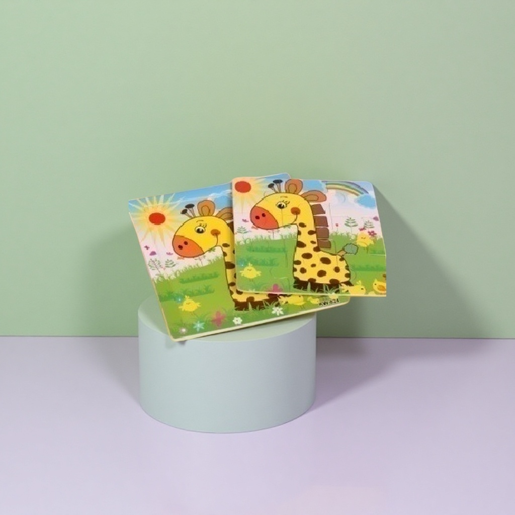Colorful cartoon giraffe children's book building, educational and enlightenment early education toys Application Scenario