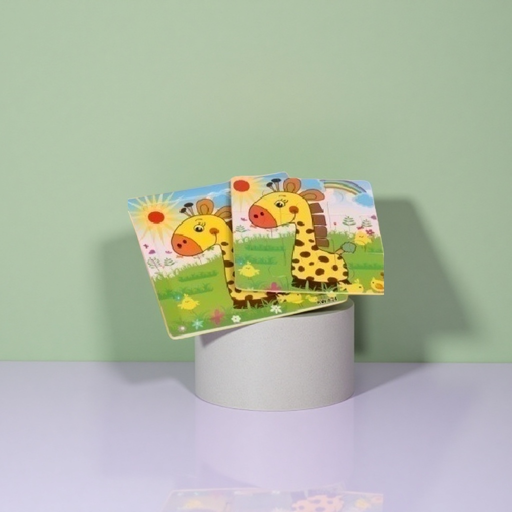 Colorful cartoon giraffe children's book building, educational and enlightenment early education toys Specification image