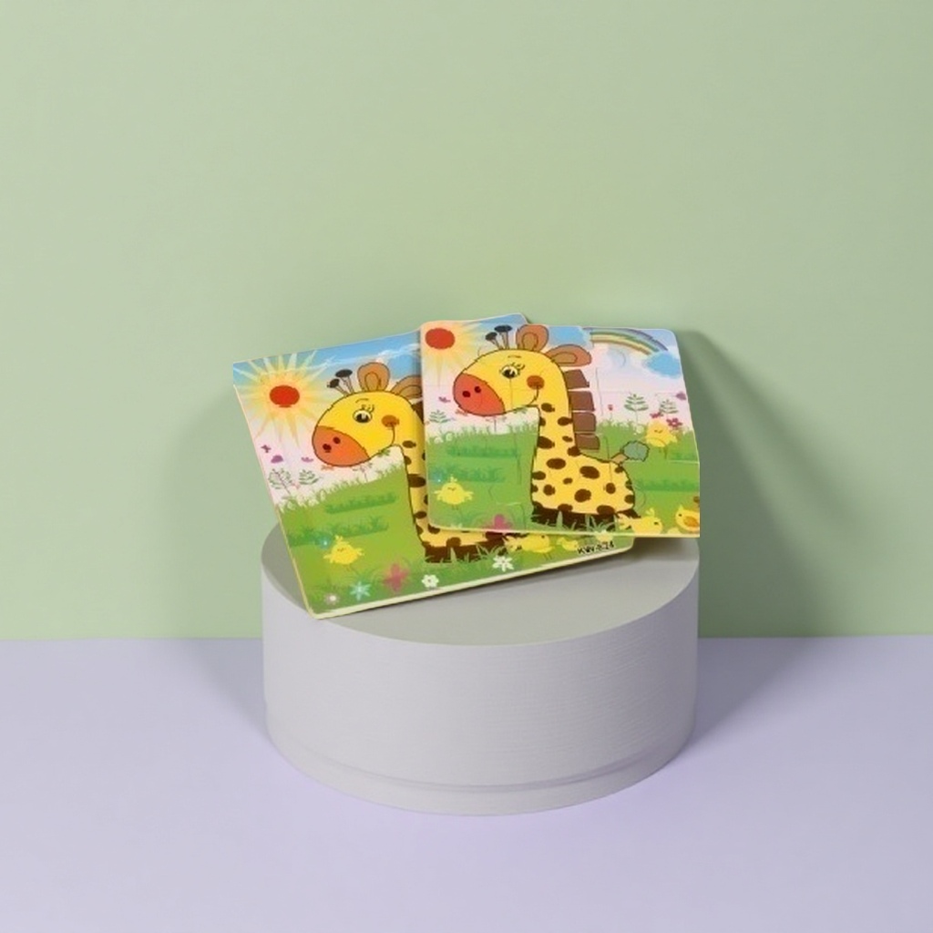 Colorful long-necked deer children's book puzzle, educational toys for early childhood education, 3-6 years old details Picture
