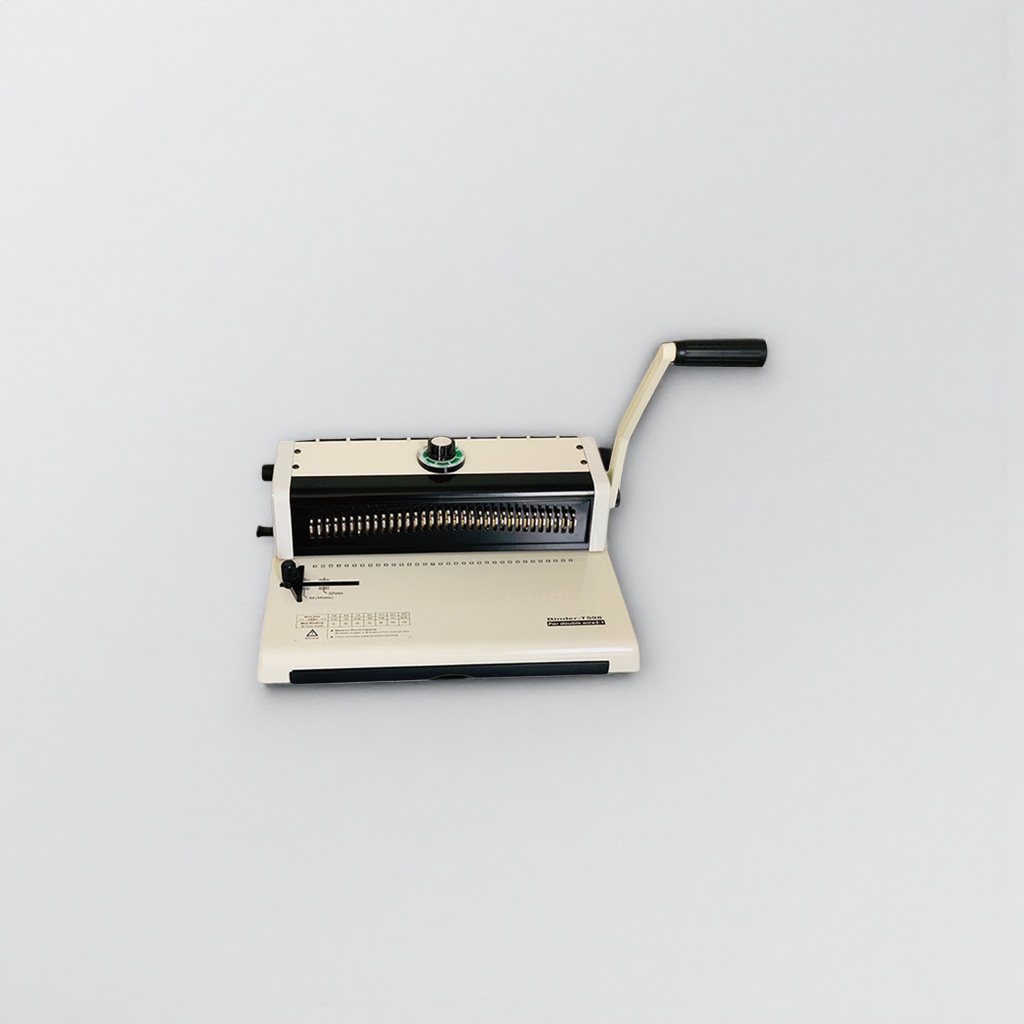 جهاز تنليد يدوي أبيض مزود بأغلفة حديدية من الورق من طراز A4 للاستخدام المكتبي