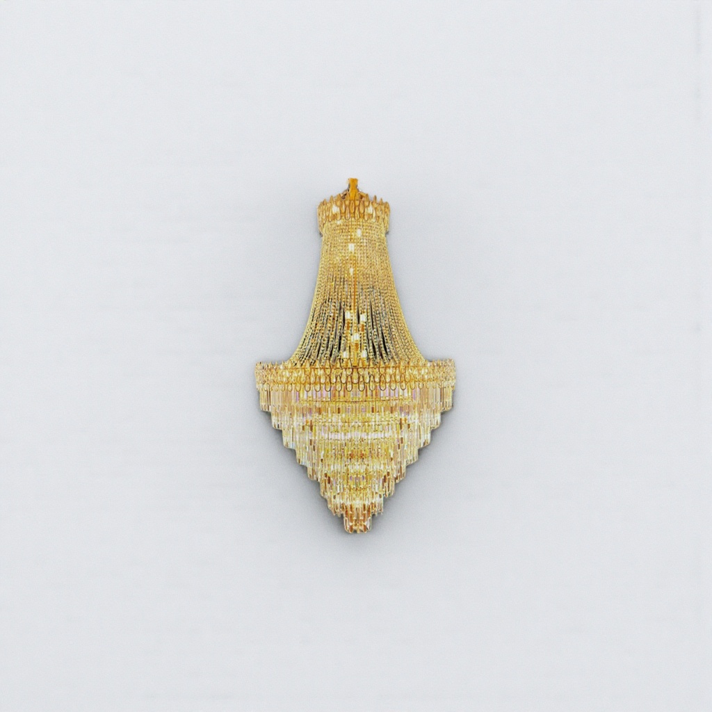 金色水晶吊灯现代简约客厅卧室主灯北欧风全铜材质