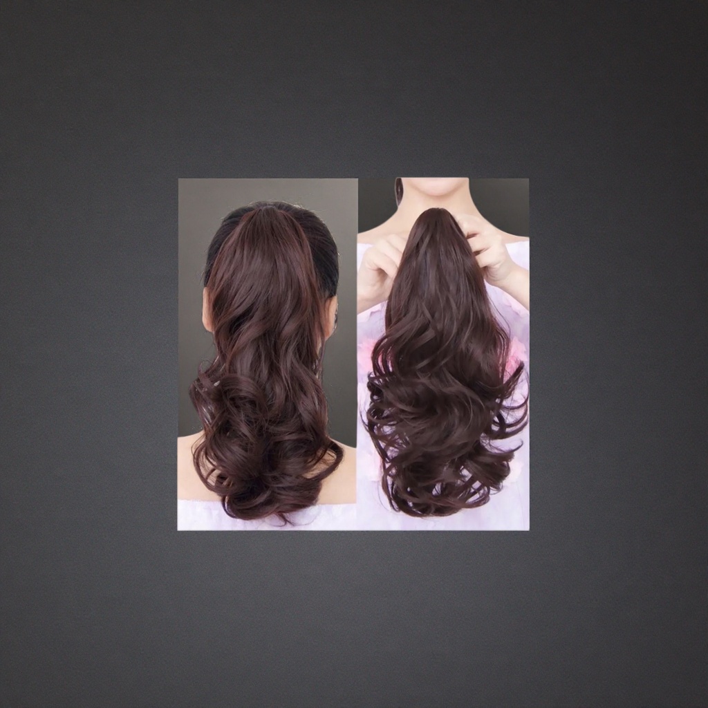 The brown curly ponytail wig simulates the natural, fluffy and breathable nature of real human hair Application Scenario