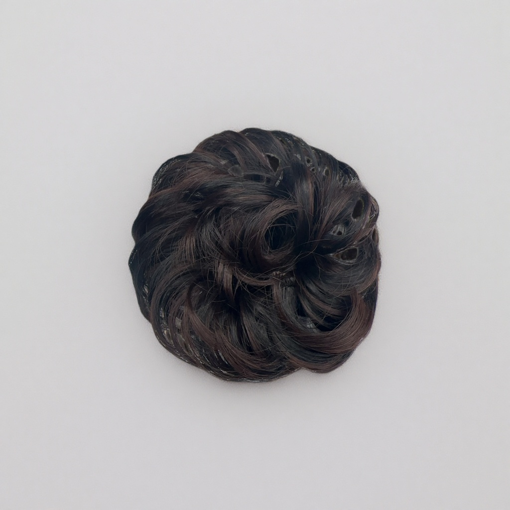 Dark brown curly hair clips, fashionable and retro large hair accessory for women Specification image