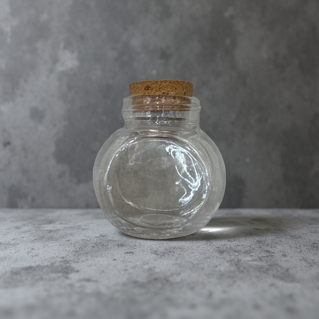 透明玻璃小瓶配软木塞 家居收纳瓶 香薰精油瓶 100ml