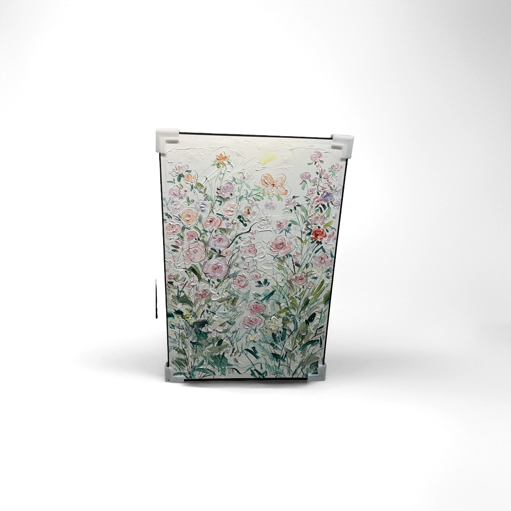 厂家批发厚涂花卉油画专用画布 丙烯油画布 麻棉混纺加厚纹理