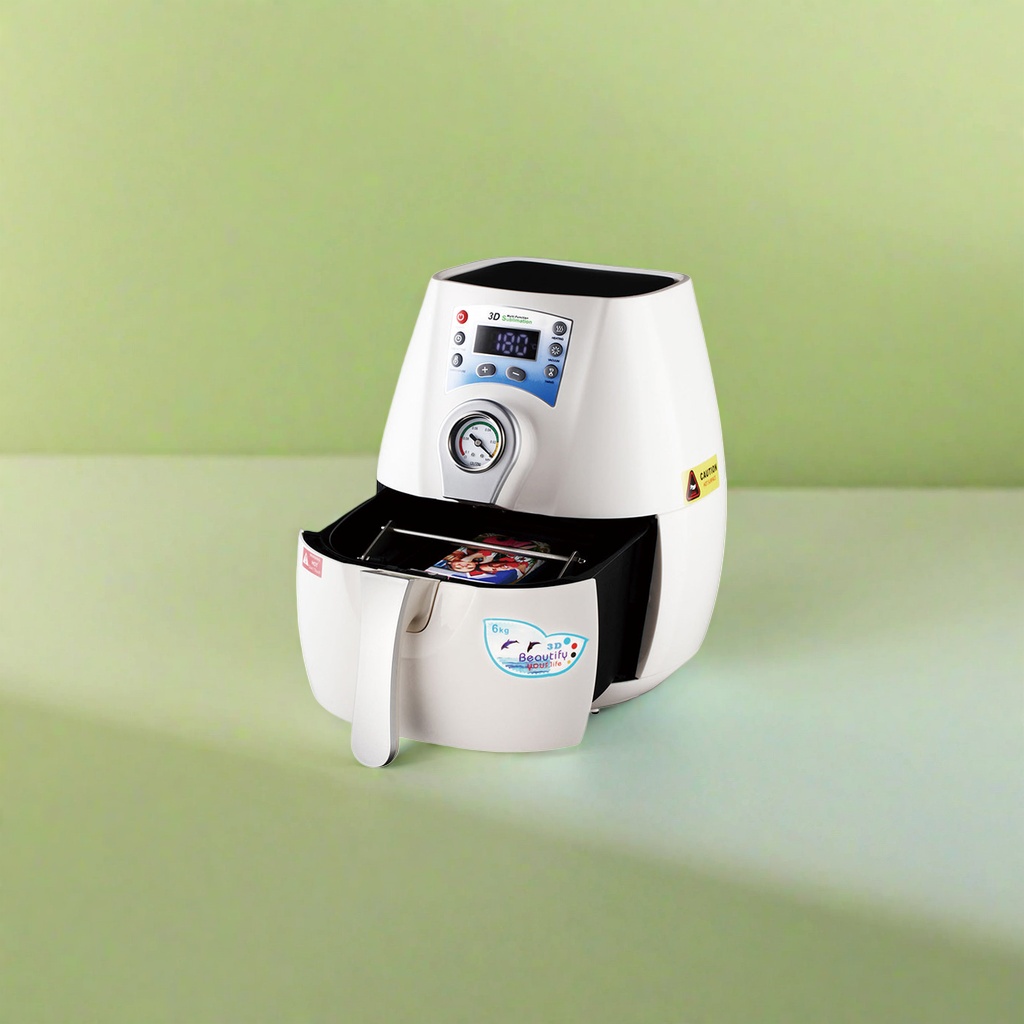 White 3D sublimation heat transfer machine desktop digital printing equipment, suitable for both home and commercial use details Picture
