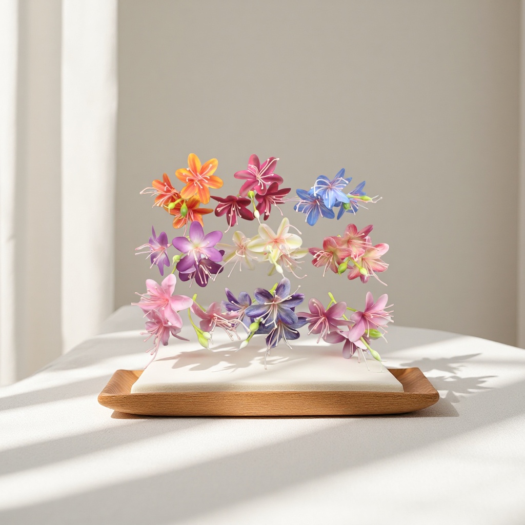 Colorful artificial flower decorative floral art pieces, home flower arrangement DIY materials
