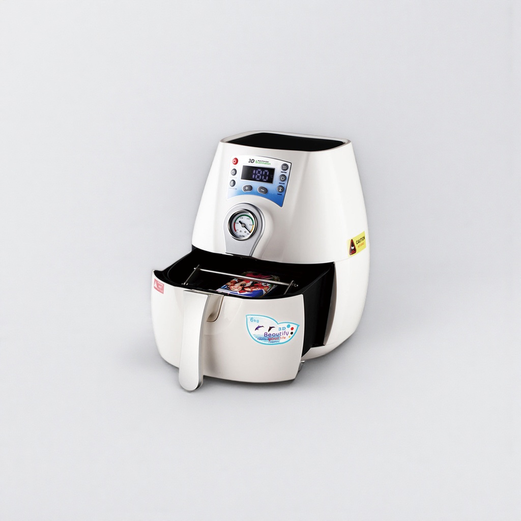 White 3D sublimation heat transfer machine desktop digital printing equipment, suitable for both home and commercial use Specification image