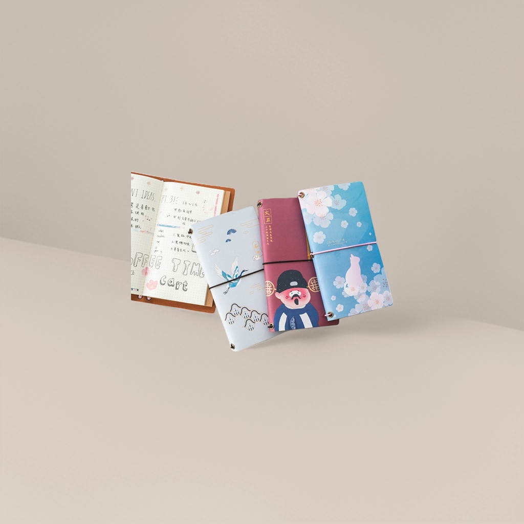 Color notebook A5 with thickened inner pages and a simple style for student office use details Picture