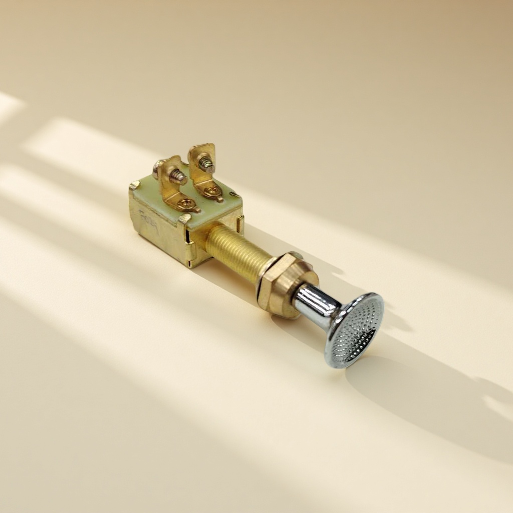 Factory direct sales of golden button switch, metal texture, waterproof and dustproof, household and industrial universal push-type contact switch Specification image