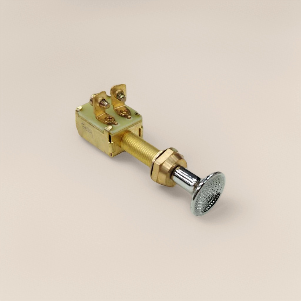 Factory direct sales of golden button switch, metal texture, waterproof and dustproof, household and industrial universal push-type contact switch details Picture