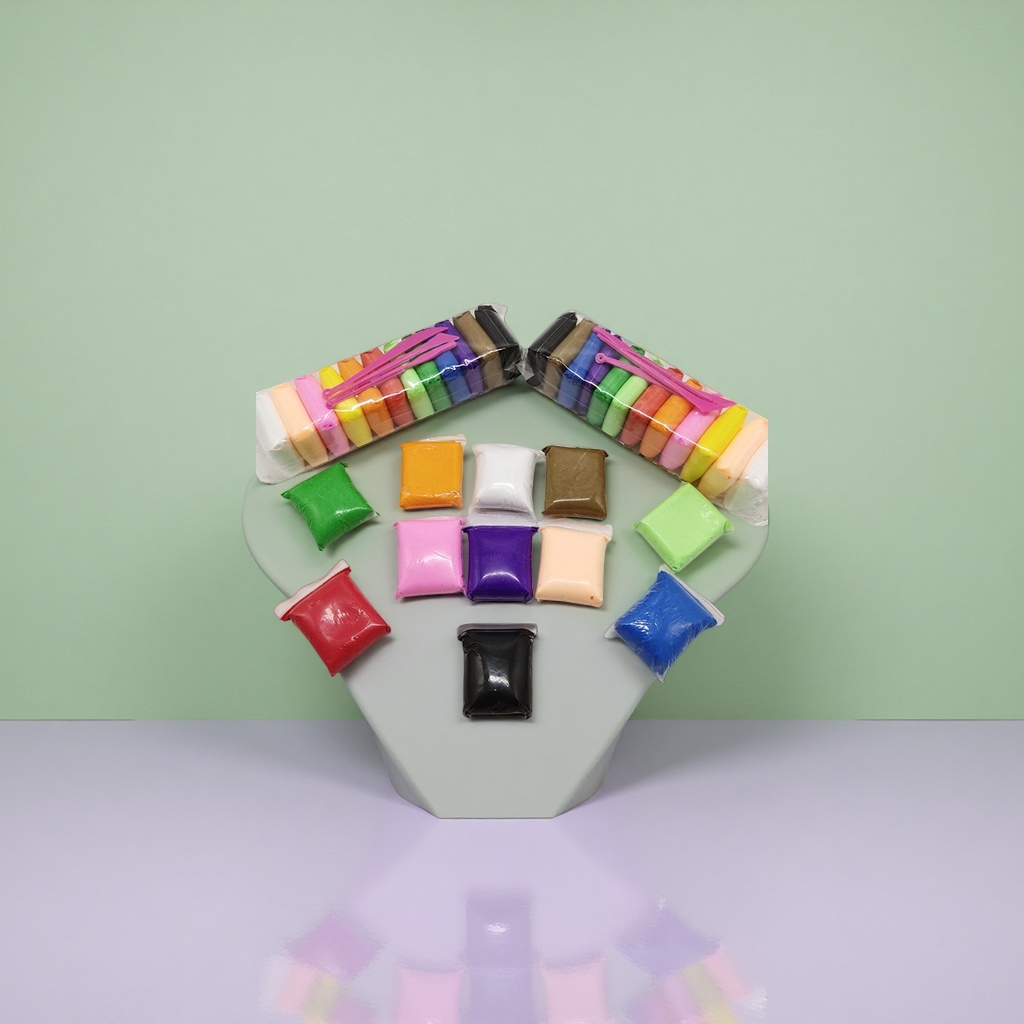 Colorful plasticine food-grade raw material, washable and easy to store, 12-color creative shaping set Specification image