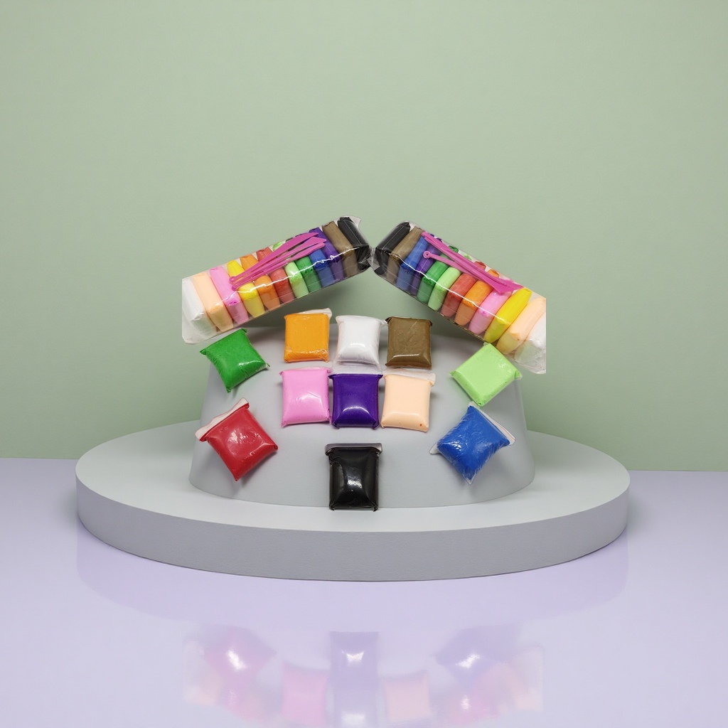 Colorful plasticine food-grade raw material, washable and easy to store, 12-color creative shaping set