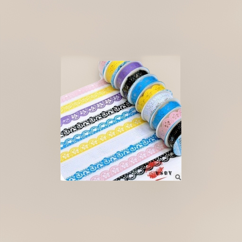 Colorful lace tape roll notebook decoration tape sweet style DIY stickers