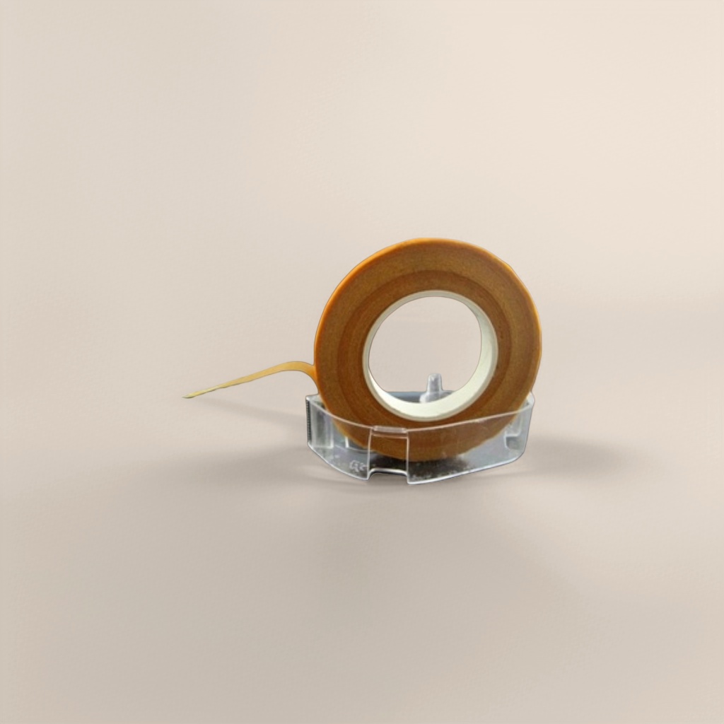 The orange tape roll has a width of 1.5cm and a length of 50 meters. It is highly adhesive, waterproof and wear-resistant details Picture