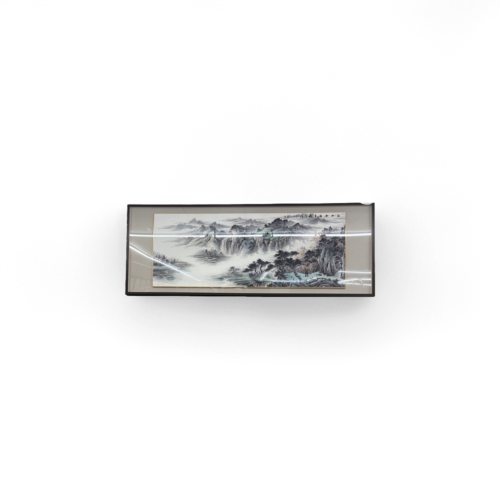 水墨山水画产品图